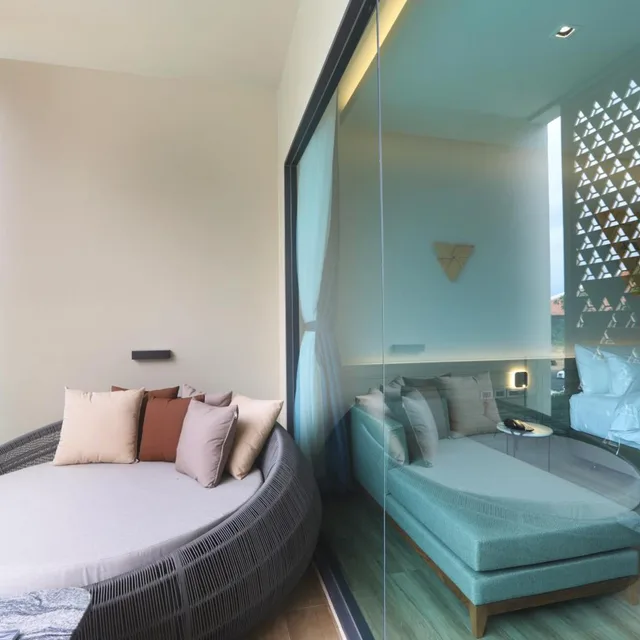 جناح بسرير كينج بإطلالة على المسبح، The Signature Hotel Airport 1/10
