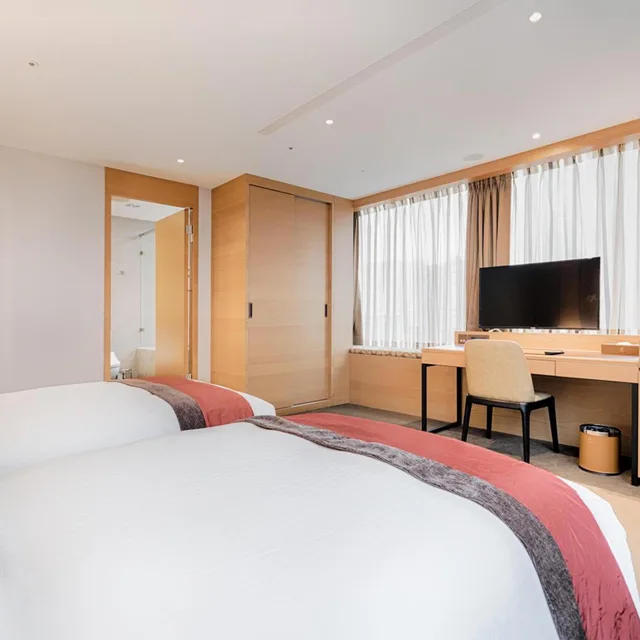 غرفة ديلوكس بسريرين منفصلين، Green World Hotel Grand Nanjing 3/7