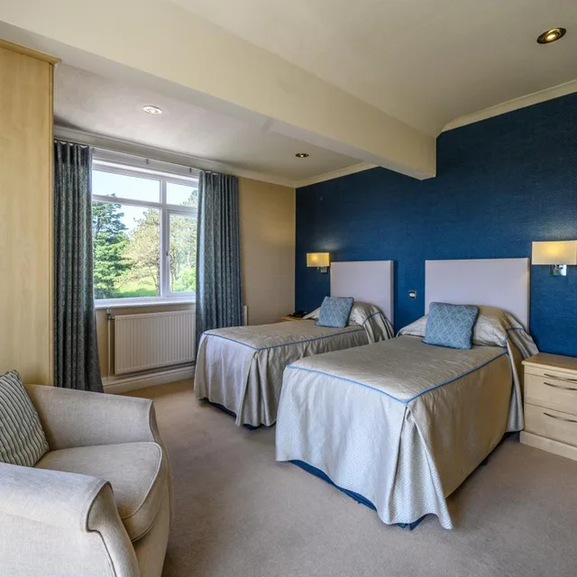 غرفة عائلية بشرفة، Trefeddian Hotel 1/2