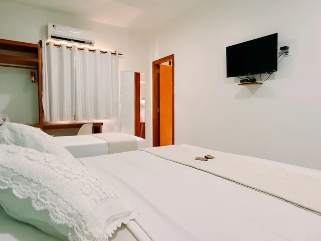 غرفة كومفورت بسرير كوين وسرير فردي، Pousada Jeri Dunas 5/10