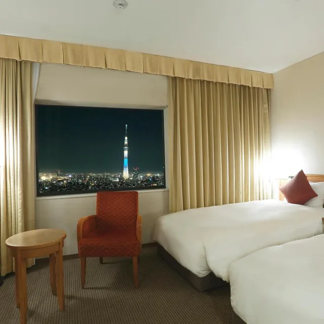 Moderate, Twin Beds, Tokyo Sky Tree View، Daiichi Hotel Ryogoku 1/5