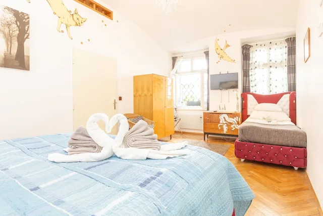 شقة عائلية بسرير مزدوج بغرفة نوم واحدة بمطبخ لذوي الإعاقة، Prague Siesta Apartments 2/10