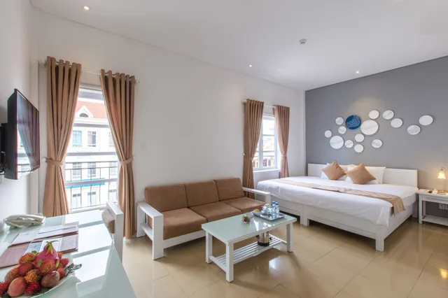 غرفة تنفيذية بسرير كوين بإطلالة على المدينة، Alba Hotel 3/4