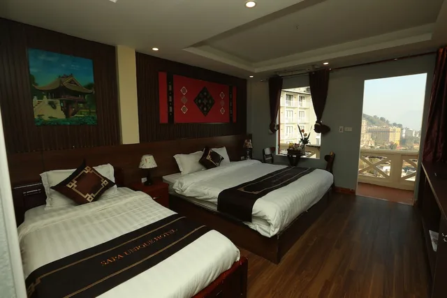 غرفة ديلوكس بسريرين منفصلين، Sapa Unique Hotel 1/3