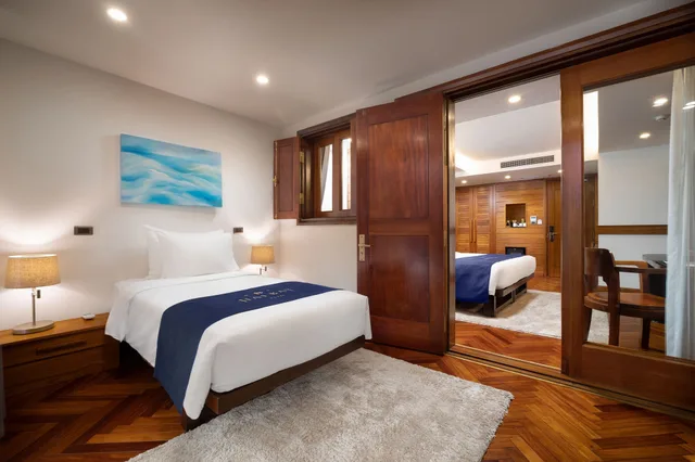 جناح عائلي بسرير كينج وسرير فردي بإطلالة على المدينة بشرفة بغرفتي نوم، Haibay Hotel 6/10