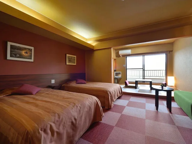 غرفة عصرية بسريرين منفصلين، Mashikokan Satoyama Resort Hotel 1/3