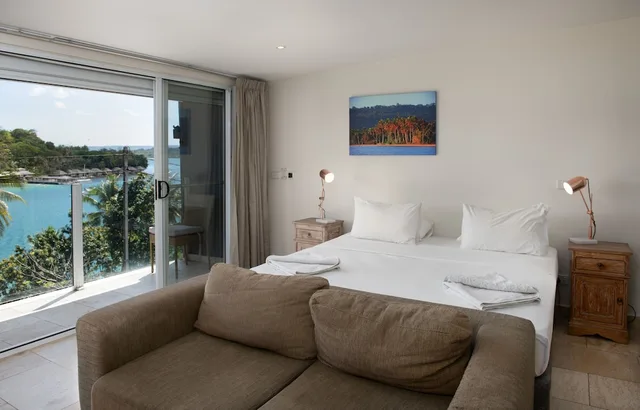 استوديو بريميوم بسريرين منفصلين بإطلالة على المرفأ بشرفة، Mariner Apartments 1/4