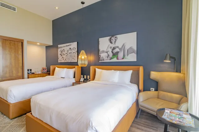 Ocean, Premium, 2 Double Beds، Torre Lucerna Hotel Ensenada 3/5