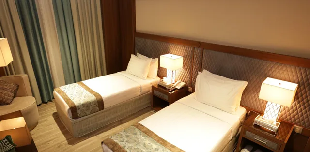 غرفة بسريرين منفصلين، فندق فيوليت الششه(Violet Al Shisha Hotel) 2/6