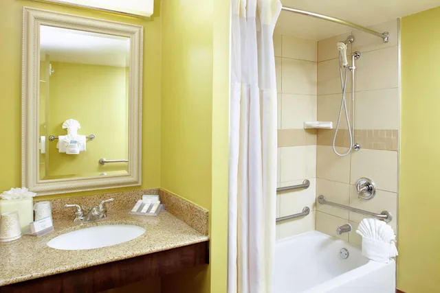 غرفة بسرير كينج مع أريكة لذوي الإعاقة، Hilton Garden Inn Tampa East Brandon 2/2
