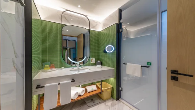 غرفة قياسية بسريرين منفصلين بإطلالة على المدينة في طابق مرتفع، Holiday Inn Xi an Chanba 5/5