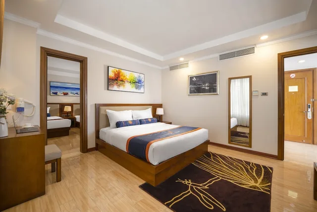 غرفة متصلة تنفيذية بإطلالة على البحر بشرفة، BlueSun Danang Beach Hotel 4/10