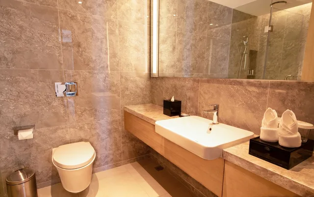 استوديو سوبيريور بسريرين منفصلين بإطلالة على البحر، Oakwood Apartments Sanya 2/2
