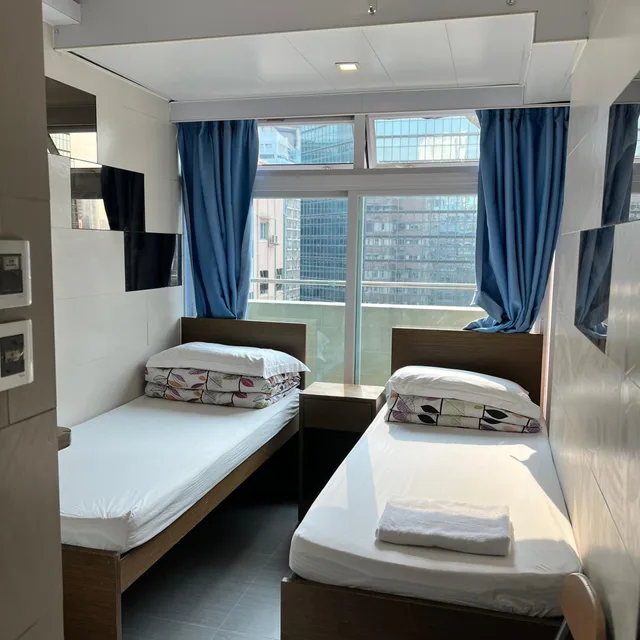 غرفة قياسية بسرير مزدوج، Ah Shan Hostel 1/1