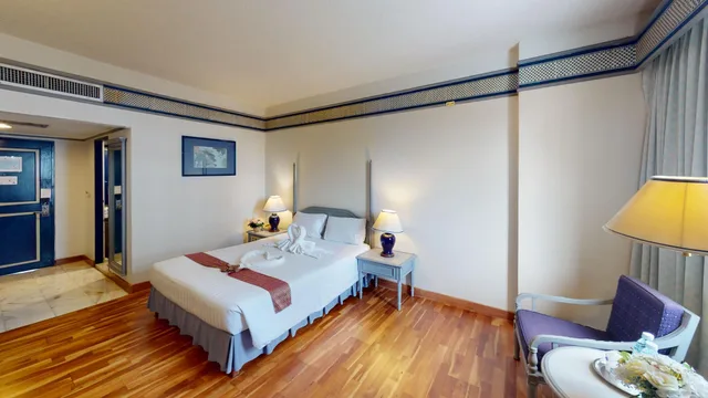 غرفة ديلوكس بسرير مزدوج أو سريرين منفصلين، Diamond Plaza Hatyai Hotel 1/2