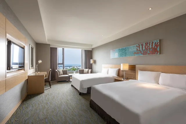 غرفة ديلوكس عائلية بإطلالة على البحر، Lakeshore Hotel Hualien 2/2