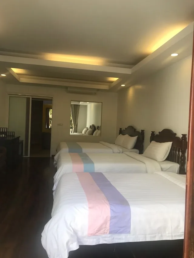 غرفة ديلوكس ثلاثية بثلاثة أسرّة، La Residence WatBo Hotel 4/10