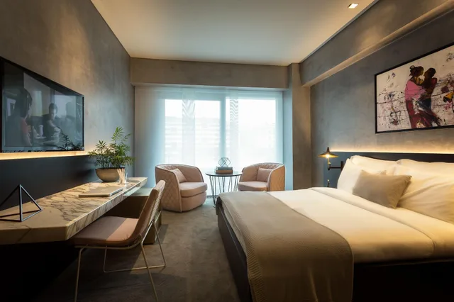 غرفة ديلوكس بسرير مزدوج بشرفة بغرفة نوم واحدة، The Mill Hotel Bomonti 1/3