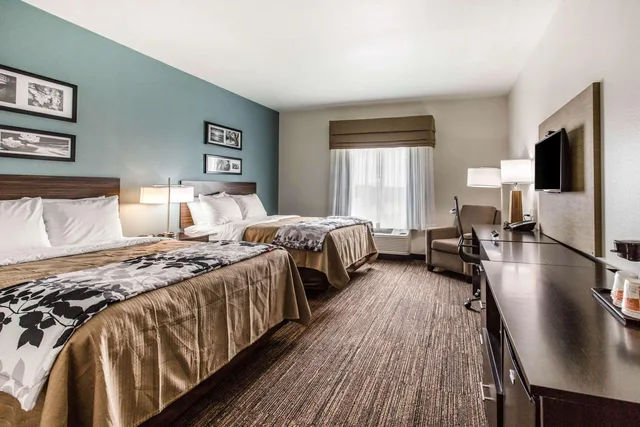 غرفة رباعية بسريرين كوين، Sleep Inn & Suites Bryan - College Station 2/3