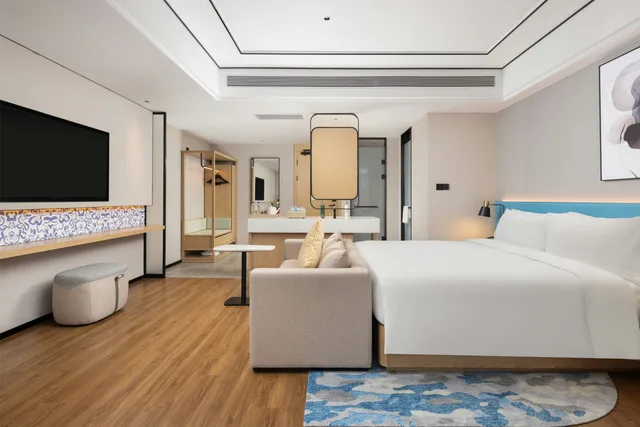 غرفة سوبيريور بسرير كينج، Hilton Garden Inn Zhuji East 1/4