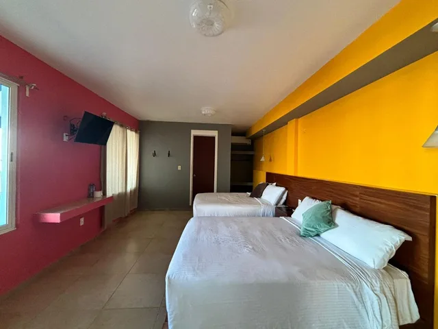 غرفة قياسية بسريرين مزدوجين، Hotel Awazul Bacalar 1/10