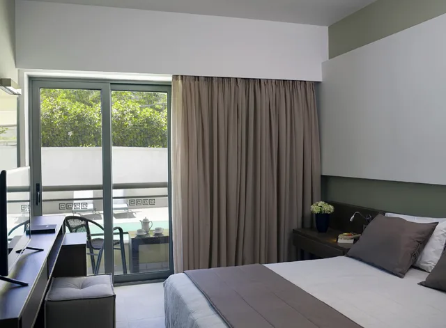 غرفة سوبيريور بسرير مزدوج بإطلالة على المسبح، Angela Downtown Hotel 1/3