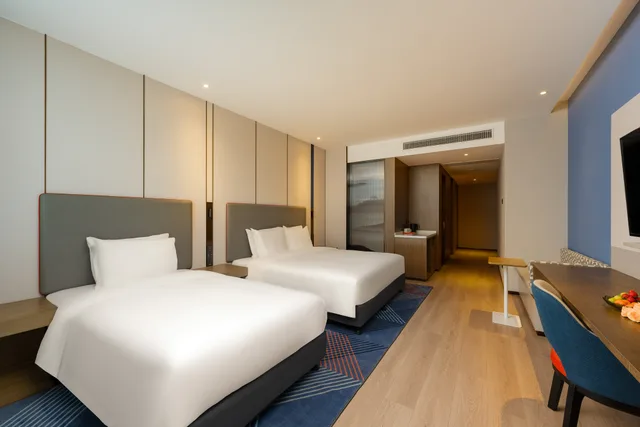غرفة قياسية بسرير كينج وسرير فردي، Holiday Inn Express Suzhou Bay 3/5