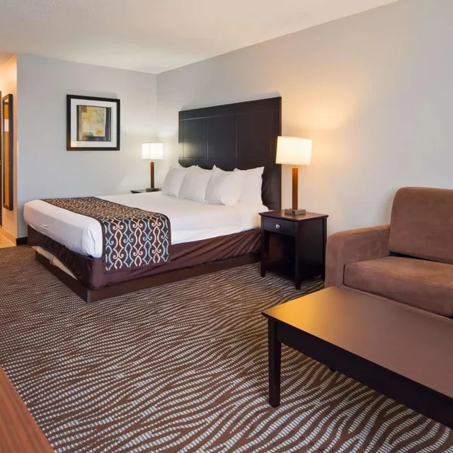 غرفة بسرير كينج لذوي الإعاقة، Best Western Executive Inn Mount Gilead 4/8