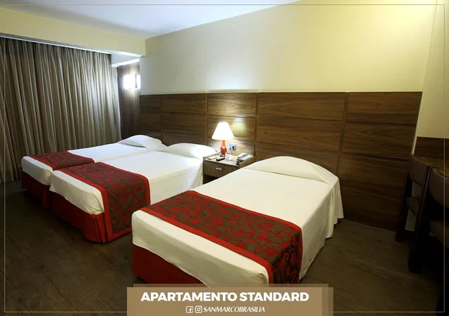 غرفة قياسية ثلاثية، San Marco Hotel Brasilia 2/3