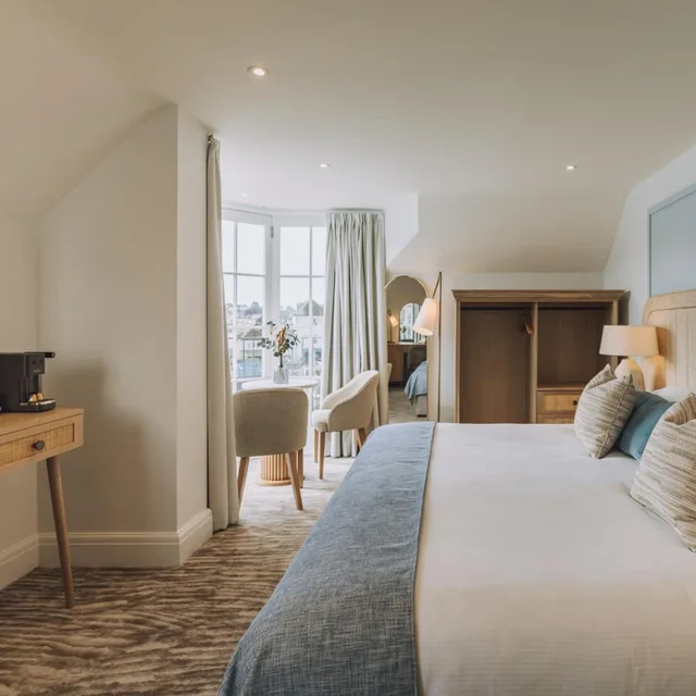 غرفة بسرير كينج، The Old Quay House Hotel 2/7