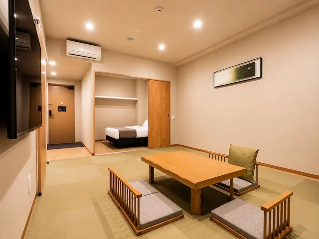 جناح كلاسيكي بفرشتي فوتون وسرير كوين بغرفة نوم واحدة بجاكوزي، Randor Residential Hotel Kyoto Suites 6/9