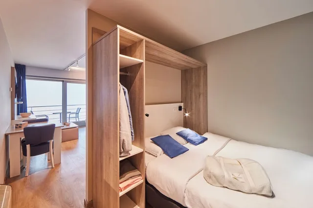 استوديو بسرير مزدوج بإطلالة على البحر، Holiday Suites Blankenberge 2/10