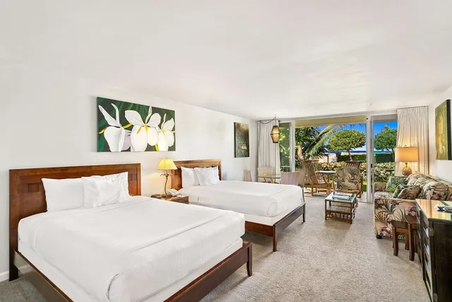 استوديو ديلوكس بسرير مزدوج بإطلالة على الحديقة، Aston Maui Kaanapali Villas 1/4
