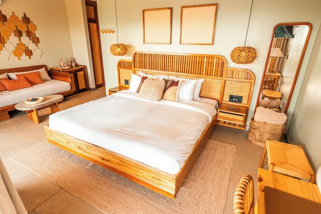 جناح بسرير كينج بإطلالة على البحر، Hotel Bambuda Santa Catalina 1/3