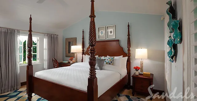 1 Bedroom, Caribbean, Premium, King Bed, Garden View، Sandals Grande Antigua 3/3