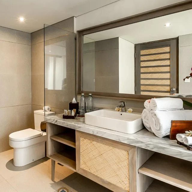 غرفة بريميير بإطلالة على الحديقة، Nirwana Beach And Resort 5/8