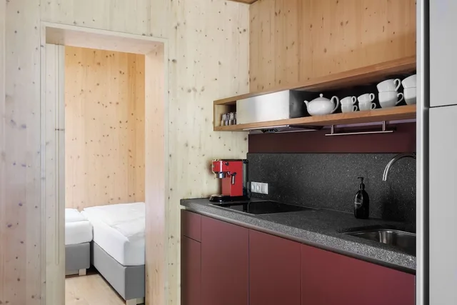 شقة بسريرين منفصلين بشرفة مع أريكة، Hells Ferienresort Zillertal 4/4