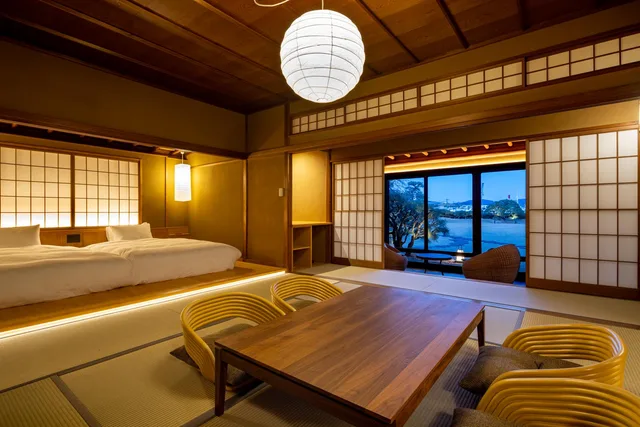 غرفة رباعية بسريرين مزدوجين وفرشتي فوتون، Ryokan Onomichi Nishiyama 1/1