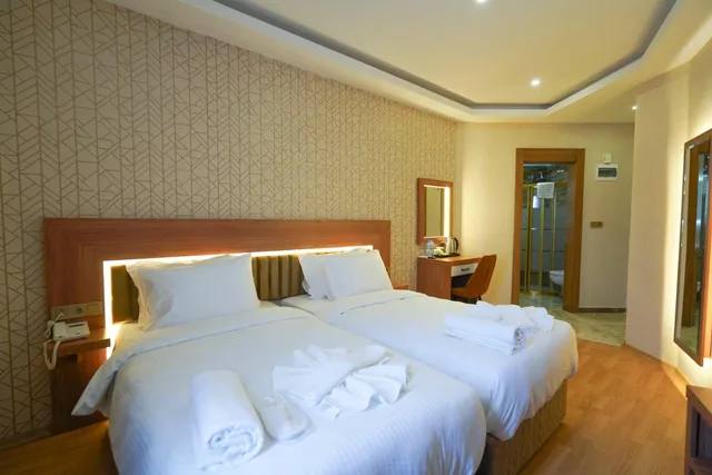 غرفة بسرير مزدوج أو سريرين منفصلين، UGURLU HOTEL 4/10