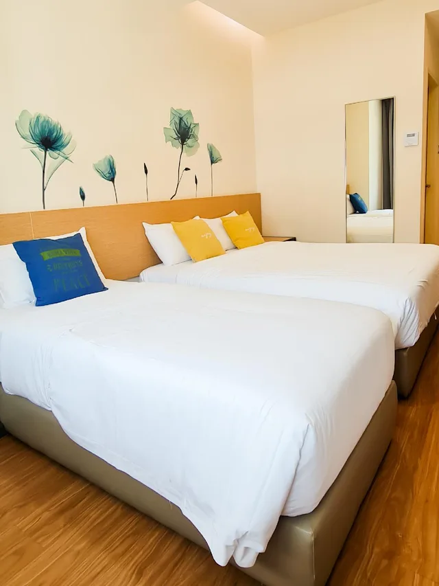 غرفة عائلية بسرير كوين وسرير فردي، Qlio Hotel 1/2