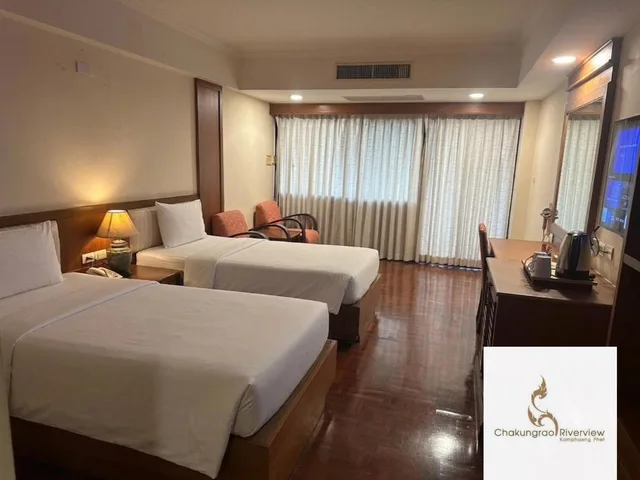 غرفة سوبيريور بسريرين منفصلين، Chakungrao Riverview Hotel 1/4