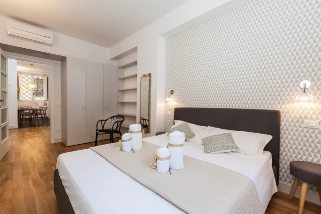 شقة بسريرين كوين بغرفتي نوم مع أريكة، Mamo Florence - Costa San Giorgio Apartment 7/10