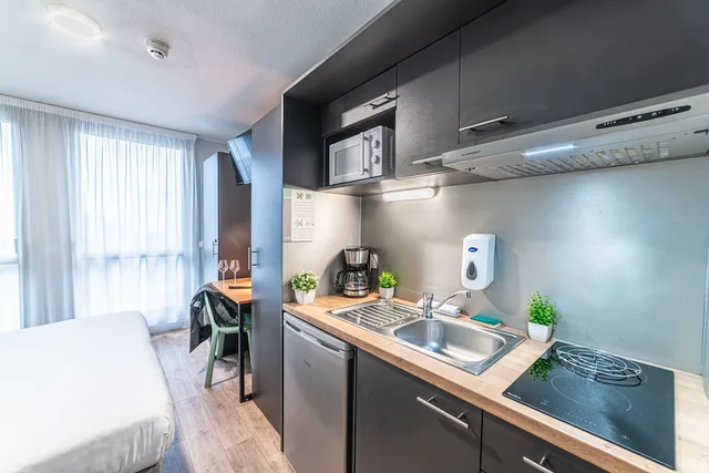 استوديو بسرير كوين، Apparthotel Montempo Bordeaux Centre 4/4
