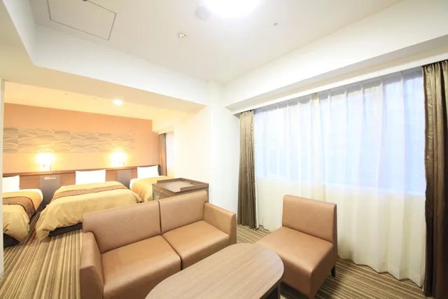 غرفة بريميوم ثلاثية، Vessel Inn Sapporo Nakajima Park 3/5