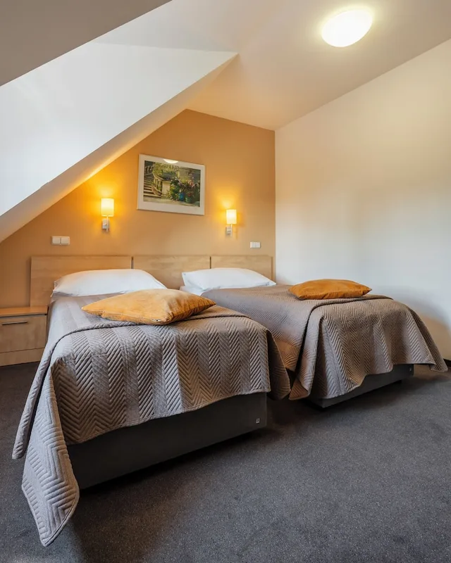 غرفة أساسية بسريرين منفصلين، Hotel Chvalska Tvrz 9/10