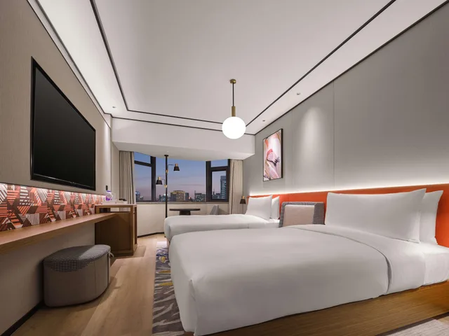 غرفة بسريرين منفصلين، Hangzhou West Lake Hubin Yintai Atour Hotel 3/4