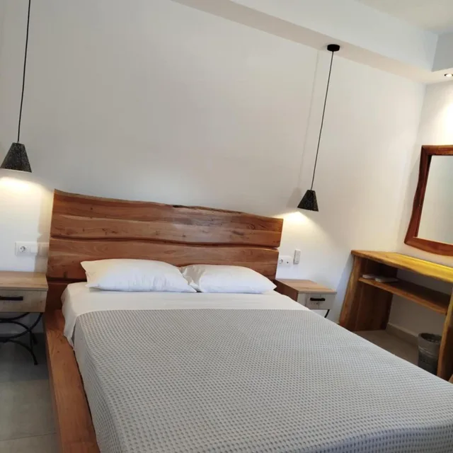 غرفة بسرير مزدوج بإطلالة على البحر، Glaronissia Hotel 9/10