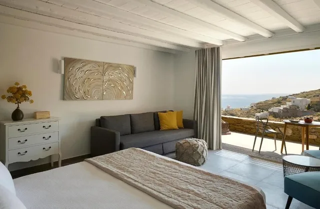 جناح جونيور بسرير فردي بإطلالة على البحر، Aeolis Tinos Suites 6/10