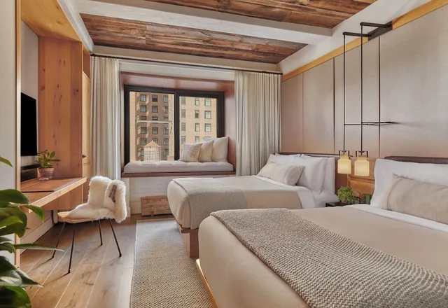 غرفة بسريرين مزدوجين، 1 Hotel Central Park 2/7