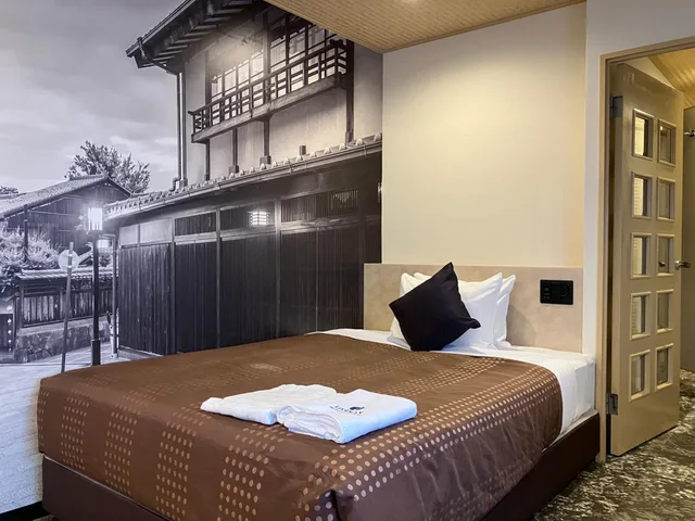 Semi Room, Semi Double Bed, Smoking، Hotel Livemax BUDGET Kyoto Ekimae 1/2